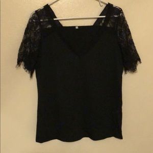 Black Lace Shirt